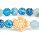 Fahlo Aqua Blue The Turtle Journey Bracelet