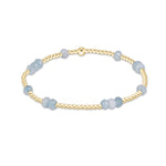 Aquamarine enewton Hope Unwritten Gemstone 4mm Bracelet featuring colorful gemstone beads and gold-filled accents available at Be Charmed