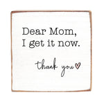 Rustic Marlin 6 x 6 Block Dear Mom, Thank You