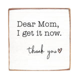 Rustic Marlin 6 x 6 Block Dear Mom, Thank You