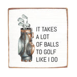 Rustic Marlin 6 x 6 Block Golf Like I Do