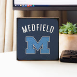 Rustic Marlin Medfield Arched 6x6 Block pictured sitting on a desk