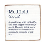 Rustic Marlin Medfield Humor Definition Wood Block 