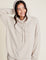 Bisque CozyChic Ultra Lite Hooded Pullover by Barefoot Dreams, lightweight hooded wrap pullover, available at Be Charmed