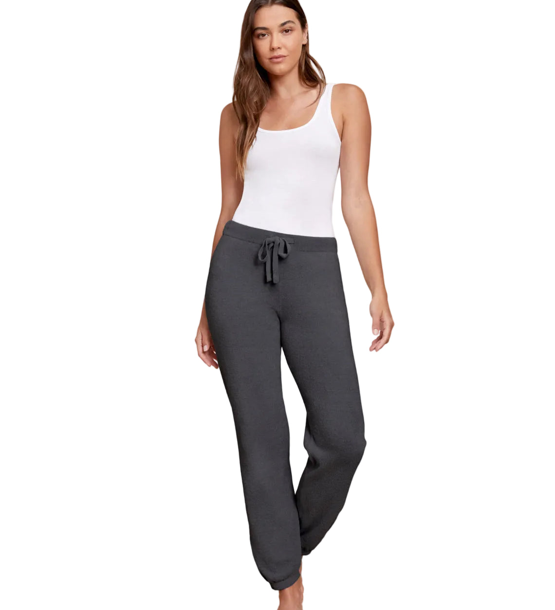 CozyChic Ultra Lite Carbon Track Pants by Barefoot Dreams, lightweight lounge joggers, available at Be Charmed