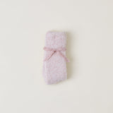 Barefoot Dreams - CozyChic Heathered Socks - Dusty Rose/White S/M