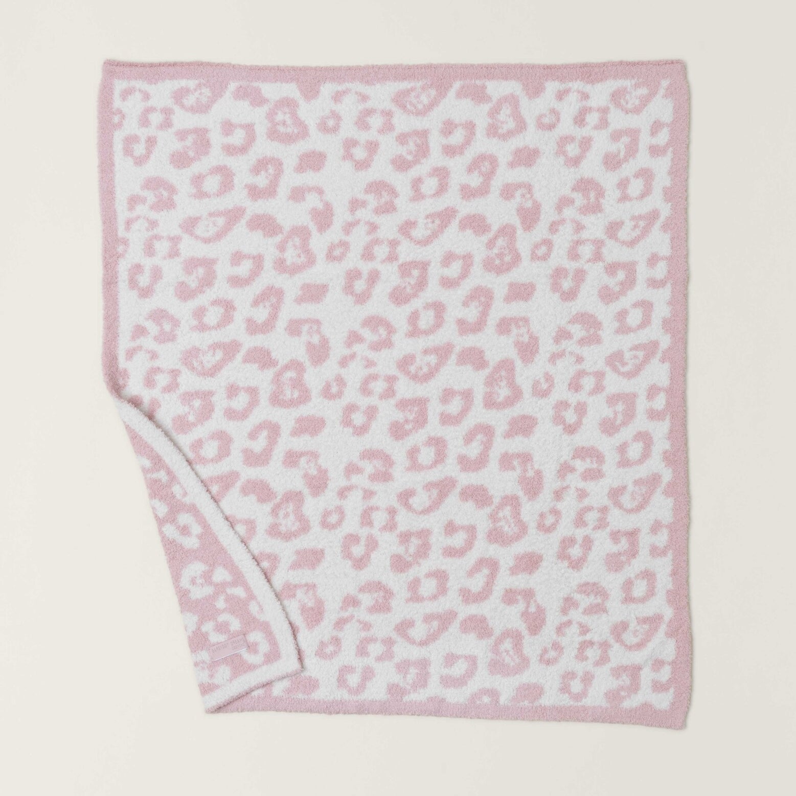 Dusty Rose/Cream CozyChic BITW Baby Blanket by Barefoot Dreams, soft knit baby blanket, available at Be Charmed