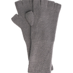 Graphite Barefoot Dreams CozyChic Lite Fingerless Gloves in various colors, offering softness and warmth, available at Be Charmed