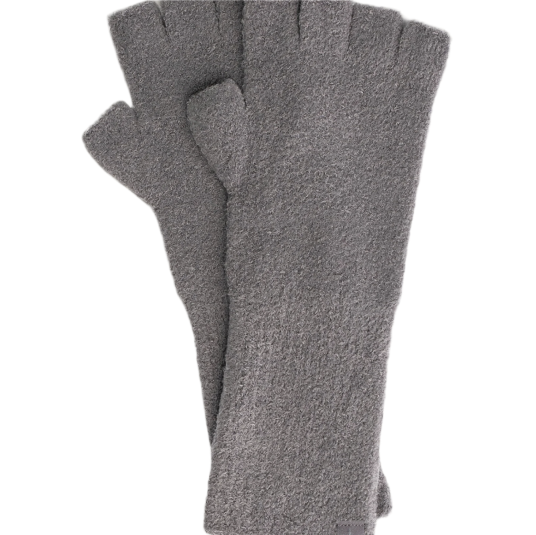 Graphite Barefoot Dreams CozyChic Lite Fingerless Gloves in various colors, offering softness and warmth, available at Be Charmed