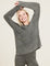 Olive Branch CozyChic Lite Textured Pullover by Barefoot Dreams, lightweight and soft knit, perfect for layering, available at Be Charmed.