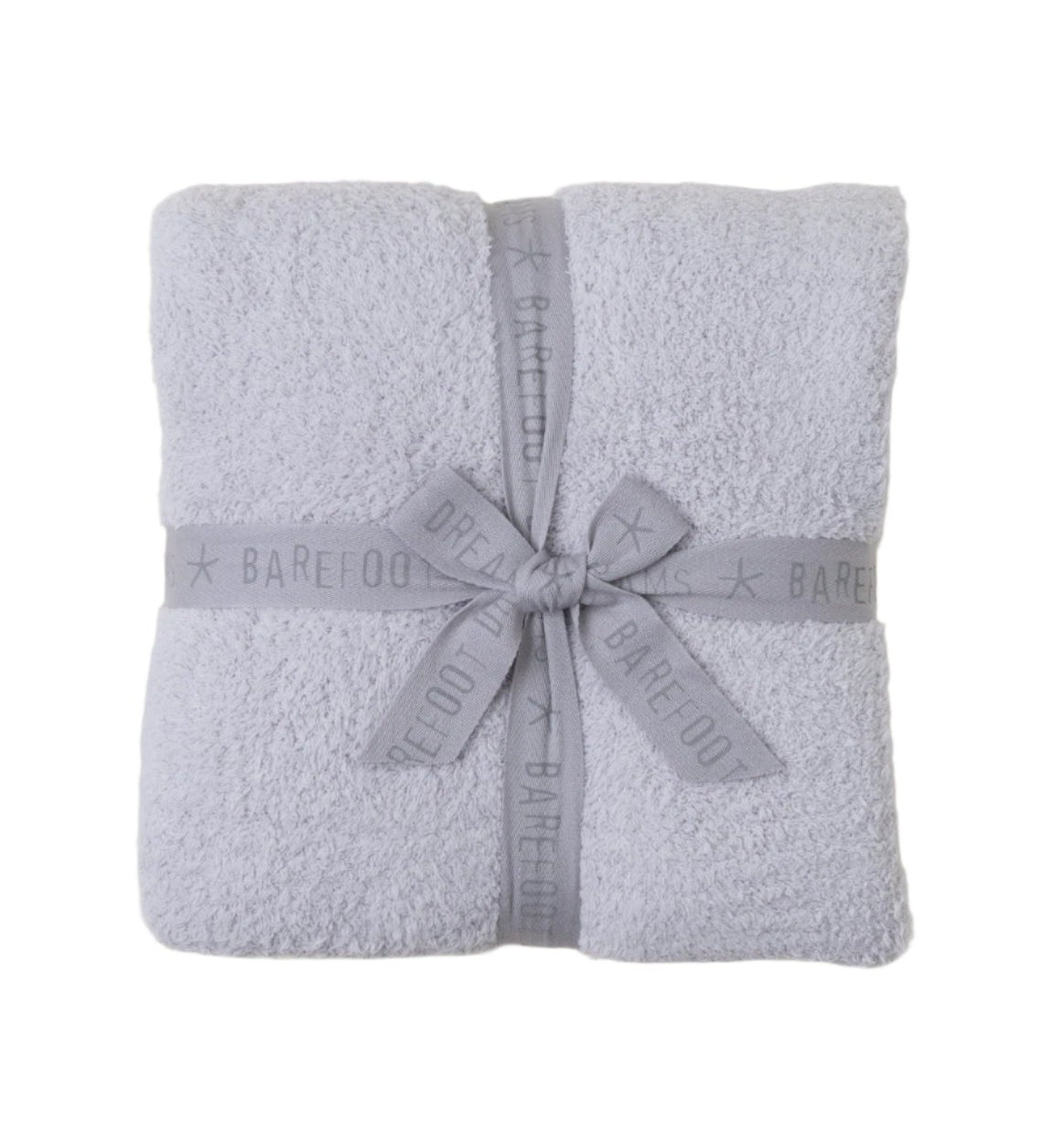 Oyster Barefoot Dreams CozyChic Throw in neutral tone, ultra-soft microfiber knit, 54×72″, available at Be Charmed.