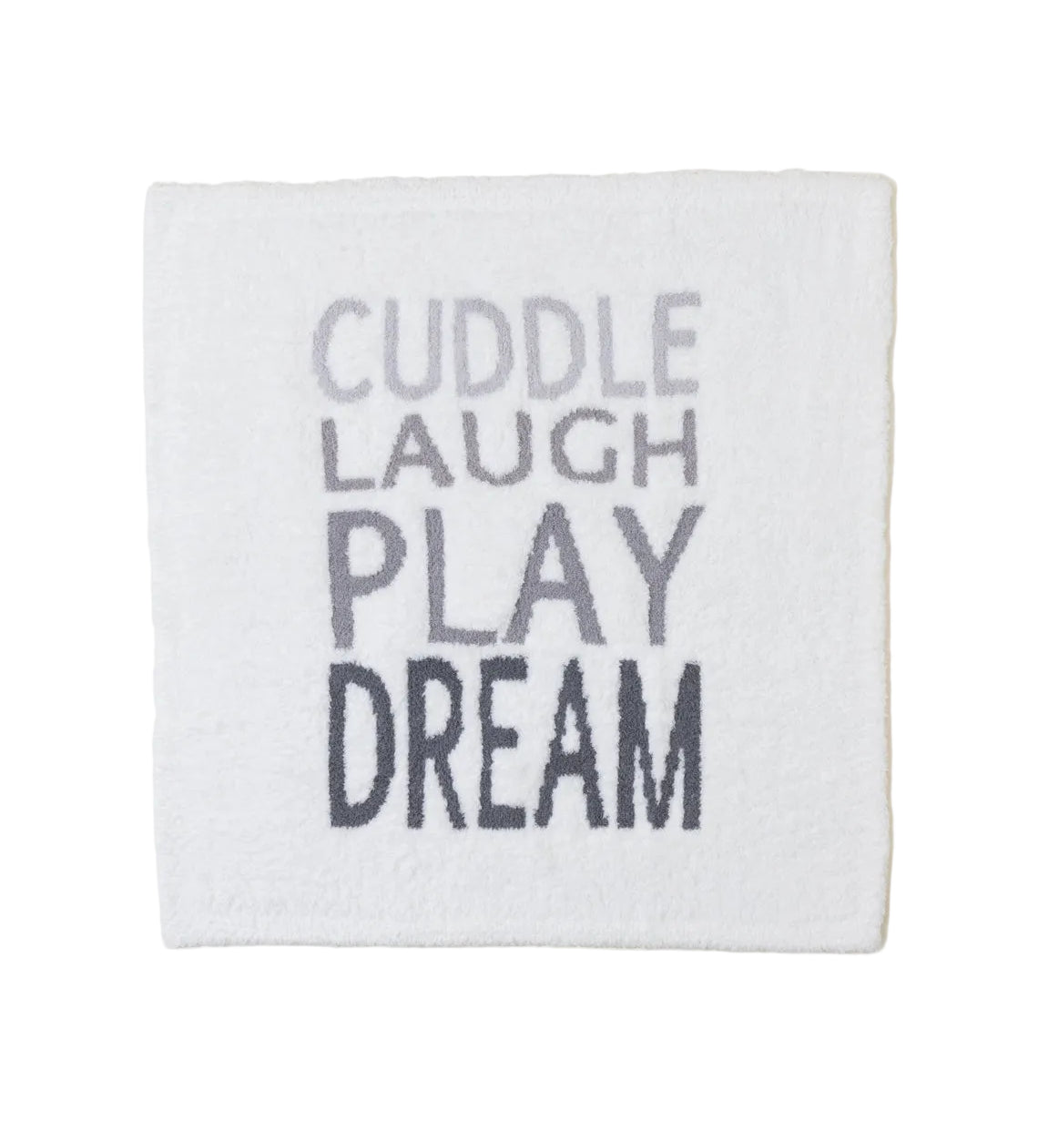 CozyChic Pearl Multi Cuddle Laugh Play Dream blanket by Barefoot Dreams, soft multi-color plush throw, available at Be Charmed