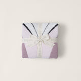 Barefoot Dreams CozyChic® Abstract Butterfly Stroller Blanket in Petal Multi, featuring a jacquard butterfly design. Available at Be Charmed.