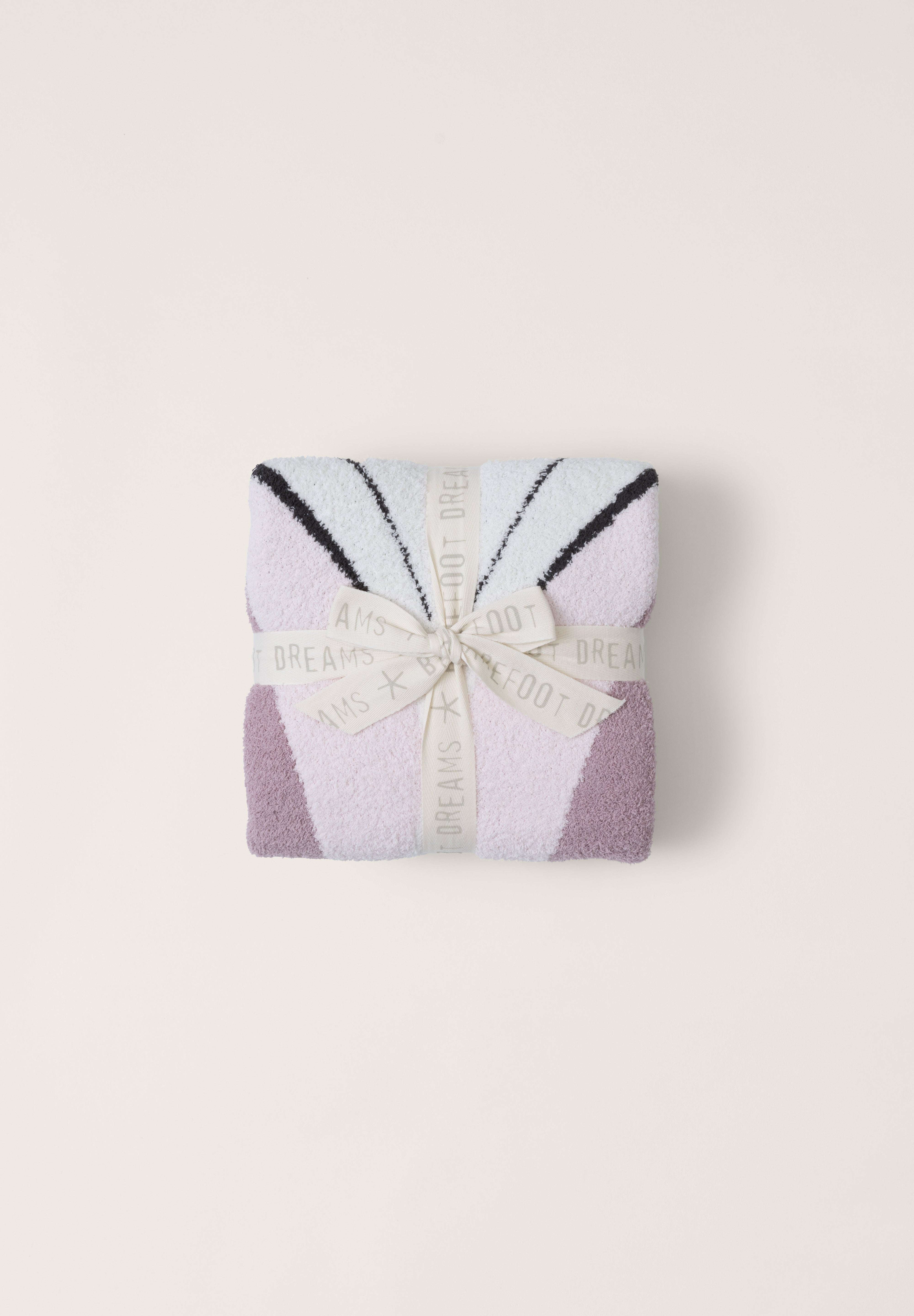 Barefoot Dreams CozyChic® Abstract Butterfly Stroller Blanket in Petal Multi, featuring a jacquard butterfly design. Available at Be Charmed.