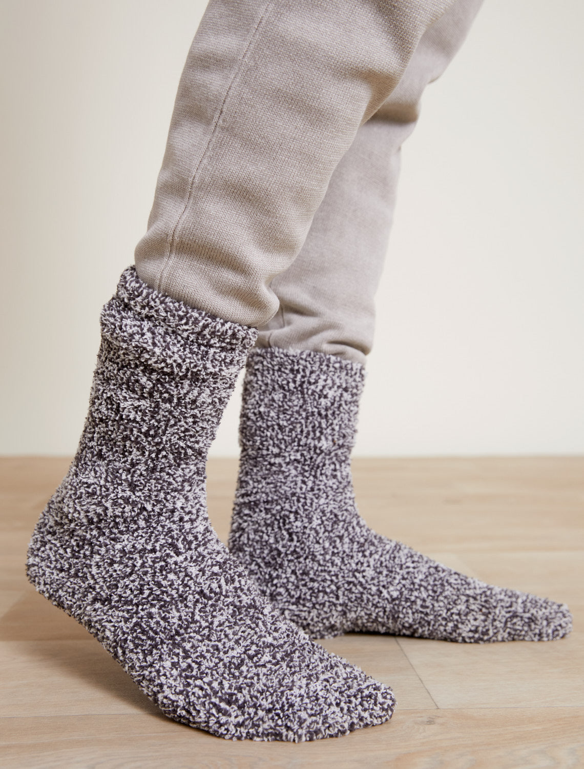 CozyChic Men’s Socks in Slate Blue/White by Barefoot Dreams, soft cozy crew socks, available at Be Charmed