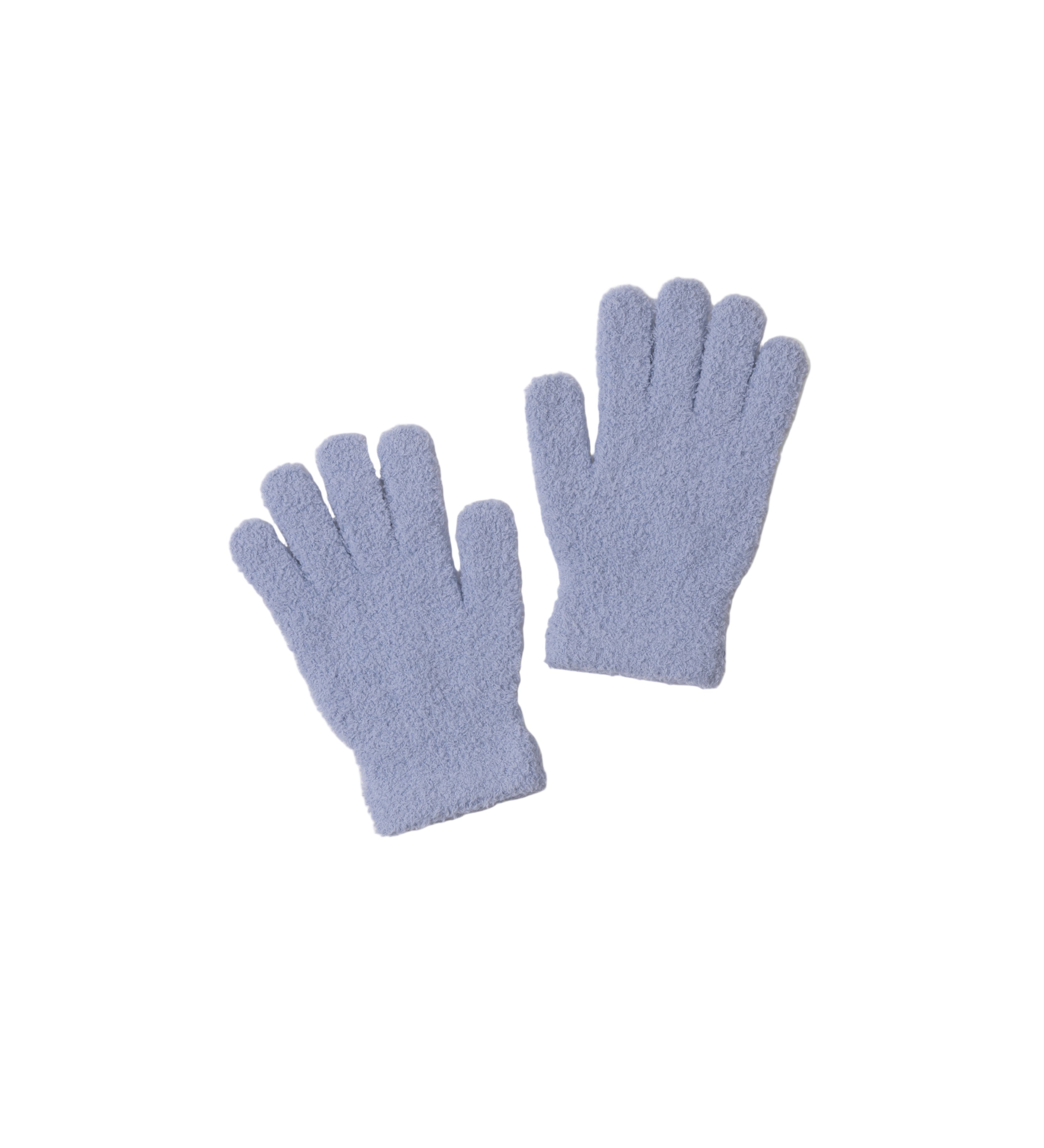 Pair of Snow Drop Barefoot Dreams gloves on a white background. Available at Be Charmed
