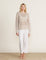 Stone Sunbleached Open Stitch Pullover by Barefoot Dreams, breathable knit sweater, available at Be Charmed