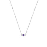 February FYB Jewelry sterling silver birthstone necklace available at Be Charmed.
