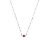 January FYB Jewelry sterling silver birthstone necklace available at Be Charmed.