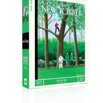 New York Puzzle Co My Best Shot 500 piece jigsaw puzzle featuring a classic golf illustration available at Be Charmed