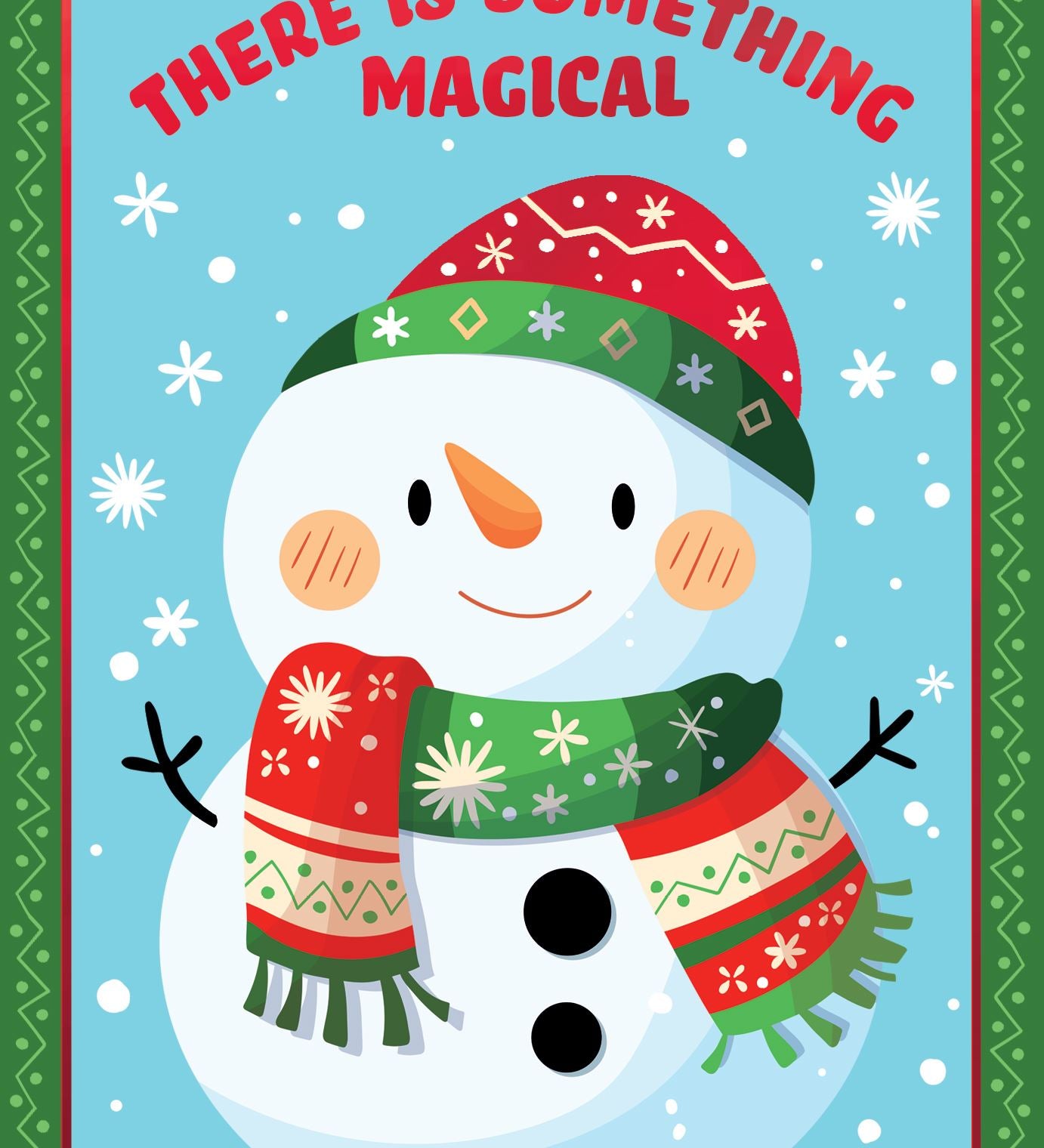 Pictura Christmas Card featuring a an adorable snowman design available at Be Charmed