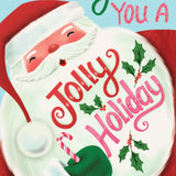 Pictura Christmas Card Wishing You a Jolly Holiday featuring festive holiday artwork available at Be Charmed