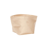 Gold Faux Leather Scout Crown Jewels cosmetic pouch featuring a water-resistant zipper bag for tra