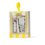 Gift set with a yellow ribbon on a white background. Available Be Charmed