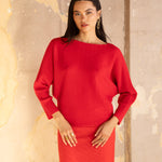 Big Red Kerisma Knit Monet Sweater – cozy women’s pullover with soft knit design, perfect for layering or gifting. Available at Be Charmed