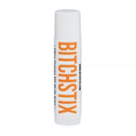 Bitchstix Citrus Orange SPF 30 Lip Balm tube featuring bold orange branding and SPF 30 protection, available at Be Charmed.