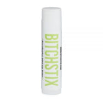 Bitchstix Eucalyptus Mint SPF 30 Lip Balm tube featuring bold green branding and SPF 30 protection, available at Be Charmed.