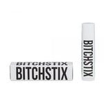Original Bitchstix lip balm packaging on a white background. Available at Be Charmed
