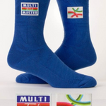 Blue Q Multitaskmaster Tag Socks with witty tag design, available at Be Charmed.