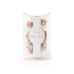 Bonblissity Vanilla Brown Sugar Mini-Me Pack Sugar Cube Candy Scrub set for mess-free exfoliating skincare, available at Be Charmed.
