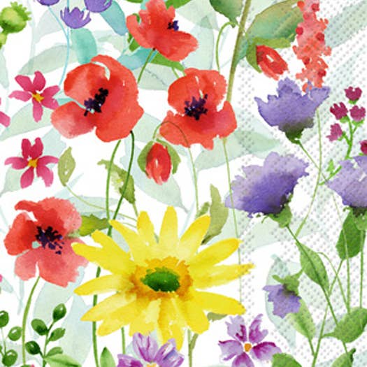 Barb guest towels – decorative 3‑ply floral guest towels, available at Be Charmed.
