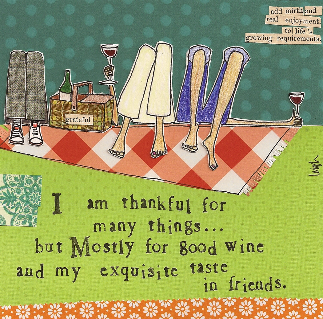 Thankful For cocktail napkins – autumn floral “Be Thankful” design, available at Be Charmed.