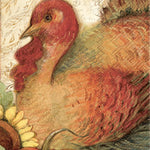 Boston International Filigree Turkey guest towels with intricate turkey and pumpkin design on 3‑ply paper, ideal for Thanksgiving tables, available at Be Charmed.