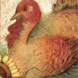 Boston International Filigree Turkey guest towels with intricate turkey and pumpkin design on 3‑ply paper, ideal for Thanksgiving tables, available at Be Charmed.