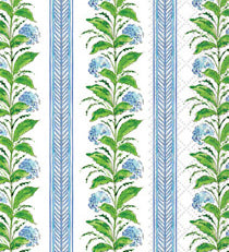  Boston International Hydrangea Stripes 3‑ply guest towels, 16‑count, floral stripe design—available at Be Charmed.