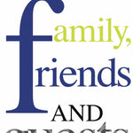  Please Use Blue guest towels – blue foil decorative 3‑ply towels, available at Be Charmed.