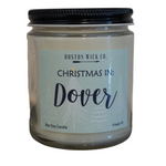 Boston Wick Company Christmas in Dover soy candle in glass jar, festive holiday scent, available at Be Charmed.