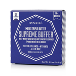 Spongellé Men's Triple Butter Supreme Buffer packaging on a white background. Available at Be Charmed