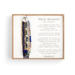 Heart bracelet with text card on a white background. Available at Be Charmed