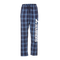 Boxercraft Women's Medfield Warrior flannel pants in soft plaid cotton with drawstring waist and Medfield logo, available at Be Charmed.