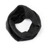 Black Common Good Recycled Infinity Scarf – soft, loop-style winter scarf made from recycled materials, stylish and eco-friendly, available at Be Charmed