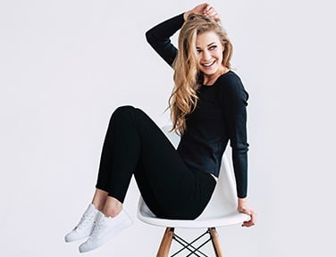 Black Fleece Lined Leggings – soft, stretchy leggings with warm fleece interior and smooth fit, perfect for layering in cold weather, available at Be Charmed