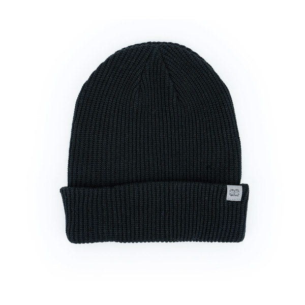 Black Men’s Craftsman Beanie – warm, thick-knit beanie with classic cuffed design and durable comfort for cold weather, available at Be Charmed