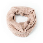 Blush Common Good Recycled Infinity Scarf – soft, loop-style winter scarf made from recycled materials, stylish and eco-friendly, available at Be Charmed