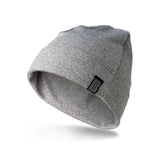 Gray Thermal Tech Beanie – performance-style beanie with lightweight thermal fabric, breathable warmth for active wear or everyday use, available at Be Charmed