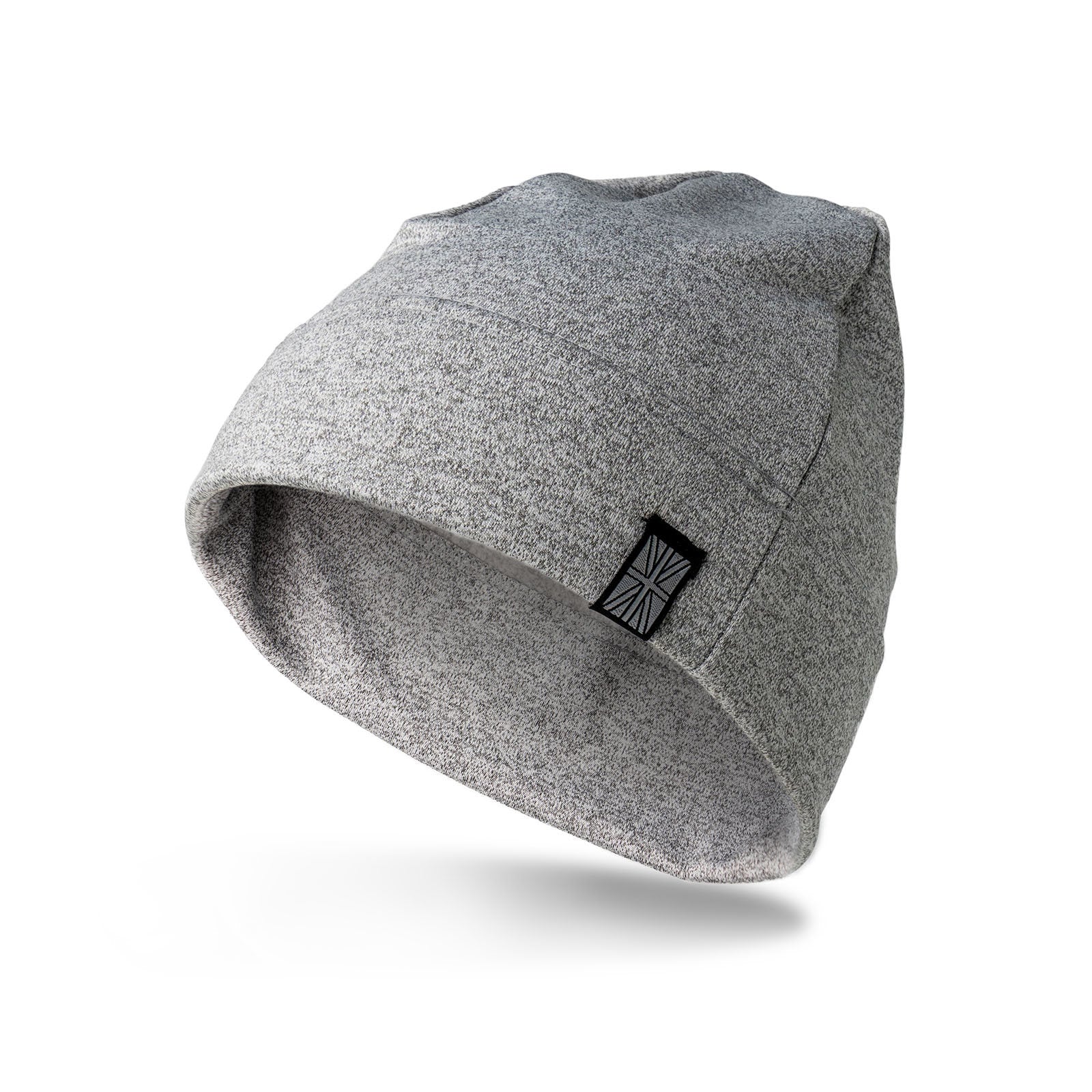 Gray Thermal Tech Beanie – performance-style beanie with lightweight thermal fabric, breathable warmth for active wear or everyday use, available at Be Charmed